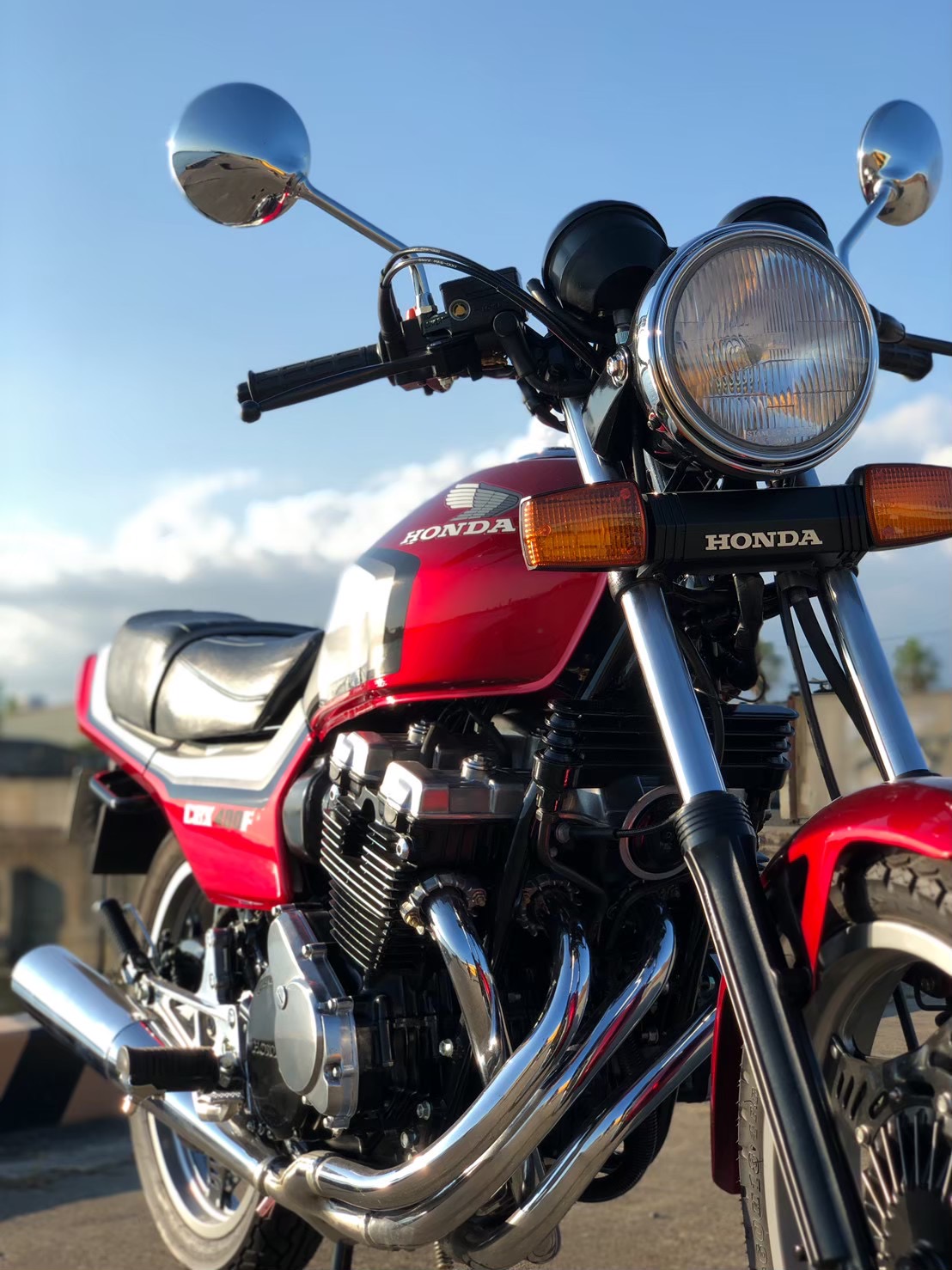 新型 ホンダ CBX400F 550F CBR400F サタケ 手曲げステンレスマフラー